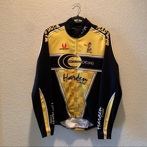 EPIX men bright colorful full zip cycling jacket L